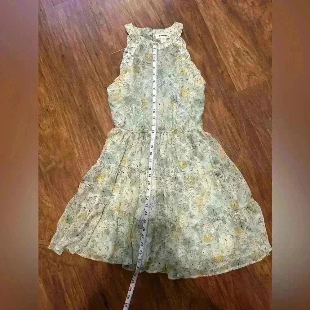 Girl’s Sleeveless Floral Print Dress Size Medium - Picture 5 of 9